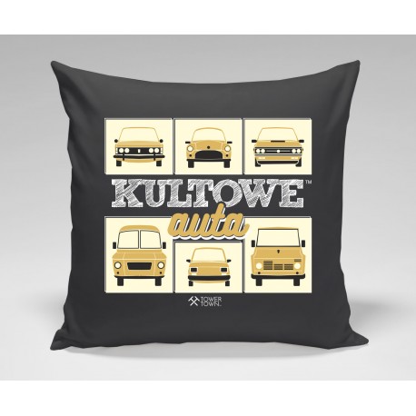 Poduszka Czarna Kultowe Auta