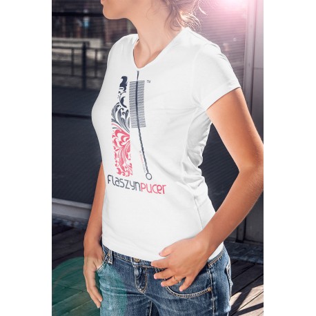 Koszulka Biała Damska Flaszynpucer