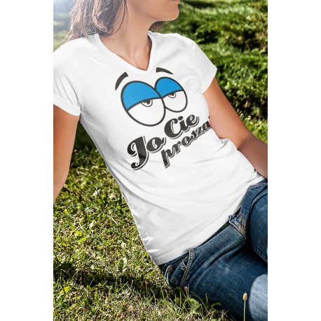 Koszulka Biała Damska Jo Cie prosza
