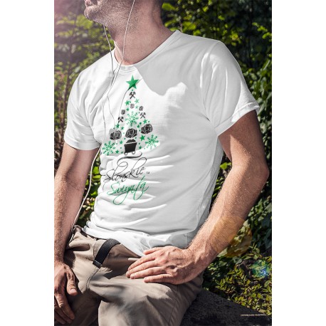 Koszulka Biała Męska Ślonskie Swiynta 2