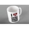 Kubek Biały I love Wrak Race Silesia