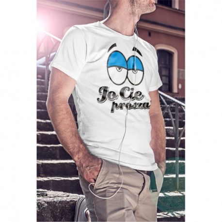 Koszulka Biała Męska Jo Cie prosza