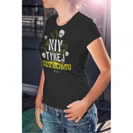 Koszulka Czarna Damska Niy Tykej Sztromu