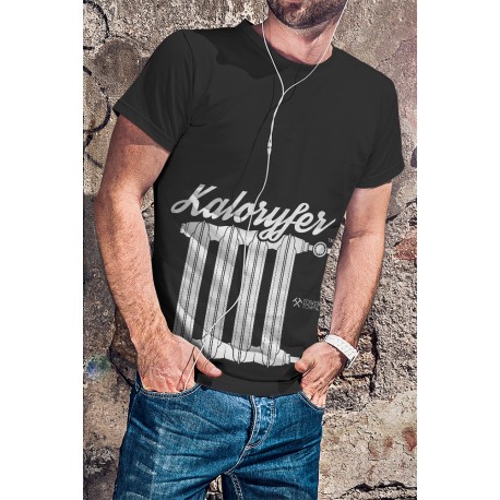 Koszulka Czarna Męska Kaloryfer